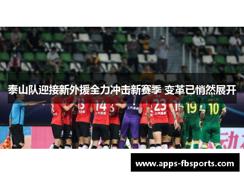 泰山队迎接新外援全力冲击新赛季 变革已悄然展开